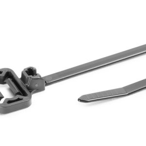 Fixing tie for stud, outside serrated, ⌀1.5-35.0mm, black, 500pcs.