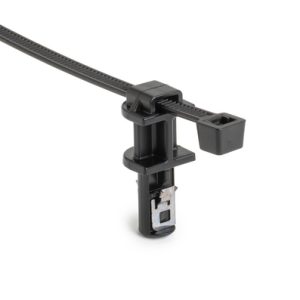 Fixing tie to close hole, inside serrated, ⌀1.5-50.0mm, black, 3000