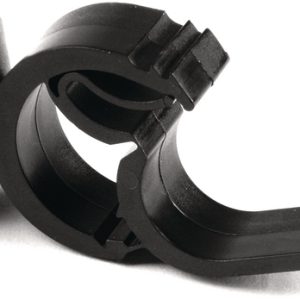 Cable clip for hole (round), T=0,7-2,2mm, ?6.2 - 6.7 mm, Dmin=11mm, Dmax=20mm