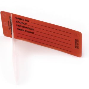 Warning label, pre-printed, W=76.20mm, H=25.40mm, orange, pack=25pcs.