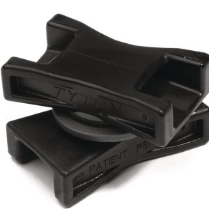 Cable tie mount for cable bundles, Wmax=12.7mm, black, 10pcs.