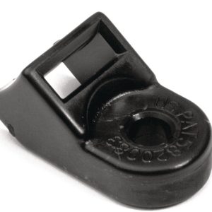 Cable tie mount for screw fixation, Wmax=12.7mm, ?6.2 mm, ?6.2 mm, #1/4" (M6) Screw, black, 100pcs.