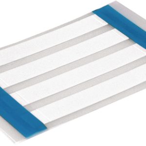 Heat shrink marker, thermal transfer print, ladder-style, 4.5mm/1.6mm, W=48.26mm, white, 1000pcs.
