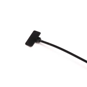Identification cable tie tamper-evident, 110.0x20.6mm, ⌀1.50-22.00mm, black, 100pcs.