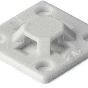Cable tie mount for adhesive use, Wmax=2.7mm, natural, 20pcs.