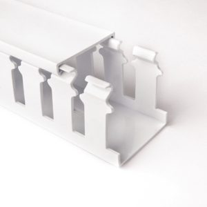 Wiring duct, 38.1x52.6mm, L=1.83m, white, 36.58m