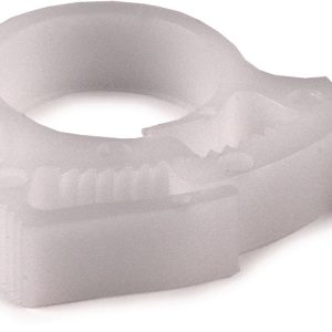 Plastic hose clamp, natural