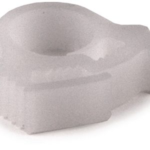 Plastic hose clamp, ?6.0-6.5mm, white, 100pcs.