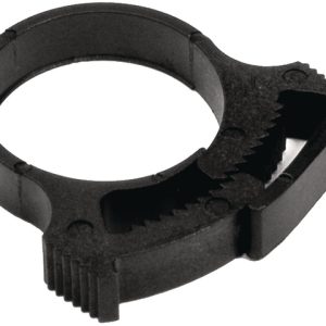 Plastic hose clamp, ?7.1-7.7mm, black, 100pcs.