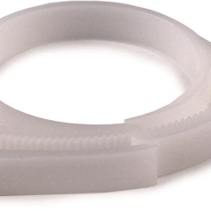 Plastic hose clamp, ⌀34.5-39.5mm, white, 50pcs.
