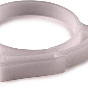 Plastic hose clamp, ?41.0-48.1mm, white, 500pcs.