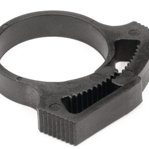 Plastic hose clamp, ?15.6-18.3mm, black, 100pcs.