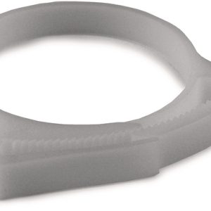 Plastic hose clamp, ?41.0-44.2mm, natural, 100pcs.