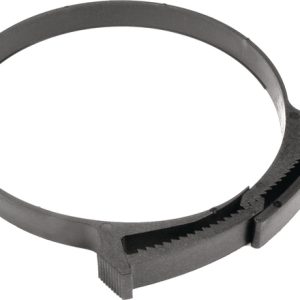 Plastic hose clamp, ?45.5-52mm, black, 100pcs.