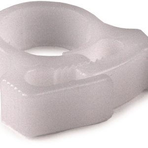 Plastic hose clamp, ?10.4-11.6mm, white, 1000pcs.