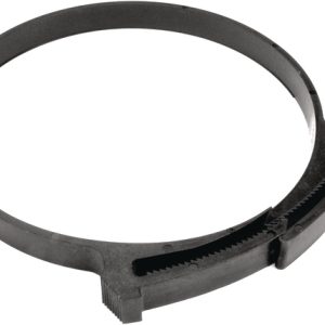 Plastic hose clamp, ?52.2-58.6mm, black, 100pcs.