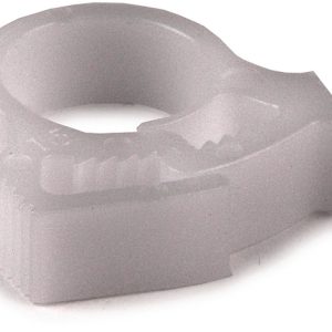 Plastic hose clamp, ⌀12.0-13.7mm, white, 100pcs.