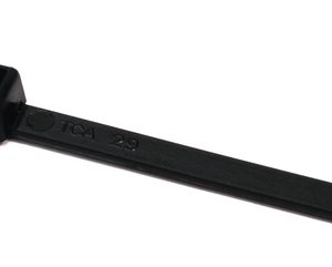 Fixing tie for screw fixation, inside serrated, ?1.5-32.0mm, black, 1000pcs.