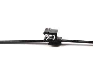Fixing tie for edge, outside serrated, ?4.0-31.0mm, black, 500pcs.