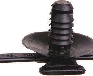 Fixing tie for hole (round), inside serrated, ⌀4.0-85.0mm, black, 500pcs.