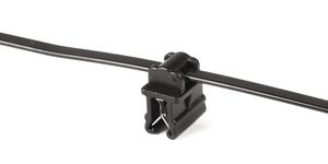 Fixing tie for edge, inside serrated, ?1.5-22.0mm, black, 500pcs.