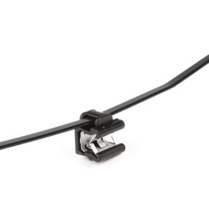 Fixing tie for edge, outside serrated, ⌀1.0-45.0mm, black, 500pcs.