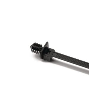 Fixing tie for hole (round), inside serrated, ⌀1.5-50.0mm, black, 1000pcs.