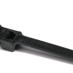 Fixing tie for stud, inside serrated, ⌀5.0-101.0mm, black, 50pcs.