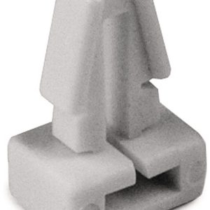 Cable tie mount for hole (round), Wmax=5.0mm, T=3.4mm, ?6.3 mm, white, 1000pcs.