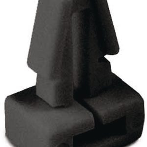 Cable tie mount for hole (round), Wmax=5.0mm, T=3.4mm, ?6.35 mm, black, 50pcs.