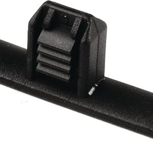 Bundling clip for hole (oval), L=40.0mm, black, 1000pcs.