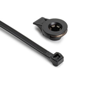 Fixing tie for stud, outside serrated, ⌀3.0-49.0mm, black, 4000pcs.