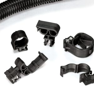 Cable clip for edge, T=1.0 - 3.0mm, Dmin=15mm, Dmax=22mm