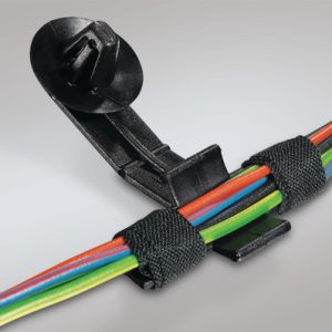 Bundling clip for hole (round), L=40.0mm, SO=31.0mm, grey, 500pcs.