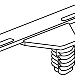 Bundling clip for hole (round), L=55.0mm, SO=13.0mm, black, 500pcs.