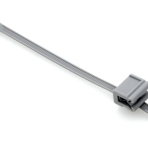 Fixing tie for edge, outside serrated, ⌀1.0-45.0mm, grey, 500pcs.