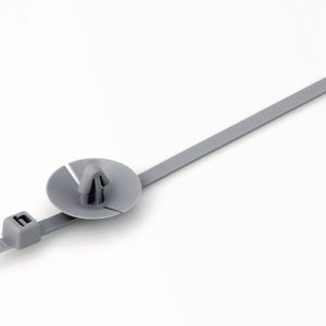 Fixing tie for hole (round), inside serrated, ⌀7.0-45.0mm, black, 500pcs.