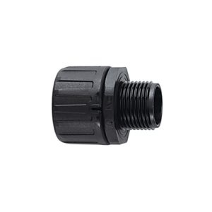 Fitting for corrugated tubing, nom?16mm, PG13.5, black, 10pcs.