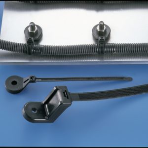 Fixing tie for stud, ⌀5.0-60.0mm, black, 25pcs.