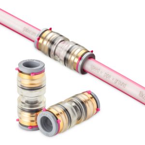 Transparent permanent connectors.