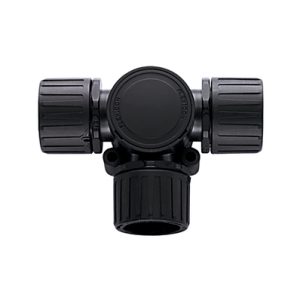 Fitting for corrugated tubing, nom?16mm, black, 5pcs.
