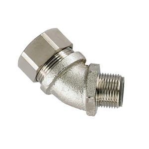 Fitting for metallic conduits, nom?20mm, M20, 45?, metal, 10pcs.