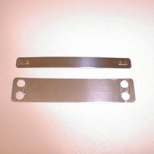 Stainless steel cable marker IMP-Series, embossing "A-Z,0-9,.,/,-,&", 9.5x88.9mm, 100pcs.