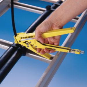 Cable tie tool for 7.5-13.0mm, manual, 0.532kg, yellow