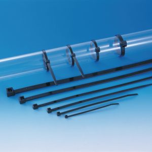 Cable tie inside serrated, 380x7.6mm, ⌀3.0-100mm, black, 50pcs.
