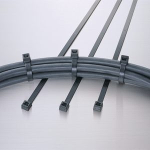 Cable tie inside serrated, 365x7.6mm, ⌀5.0-100.0mm, black, 100pcs.