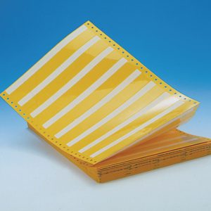 Label, self laminating, white, dot-matrix print, 30.50mm, H2=57.20mm, 1008pcs.