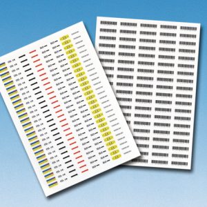 Label, white, laser print, 12x37.00mm, 1900pcs.