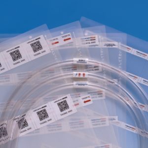 Cable label, self laminating, white, laser print, 24.40mm, H2=80.50mm, 504pcs.