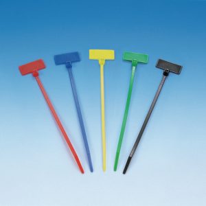 Identification cable tie tamper-evident, 110.0x20.6mm, ⌀1.50-22.00mm, blue, 100pcs.